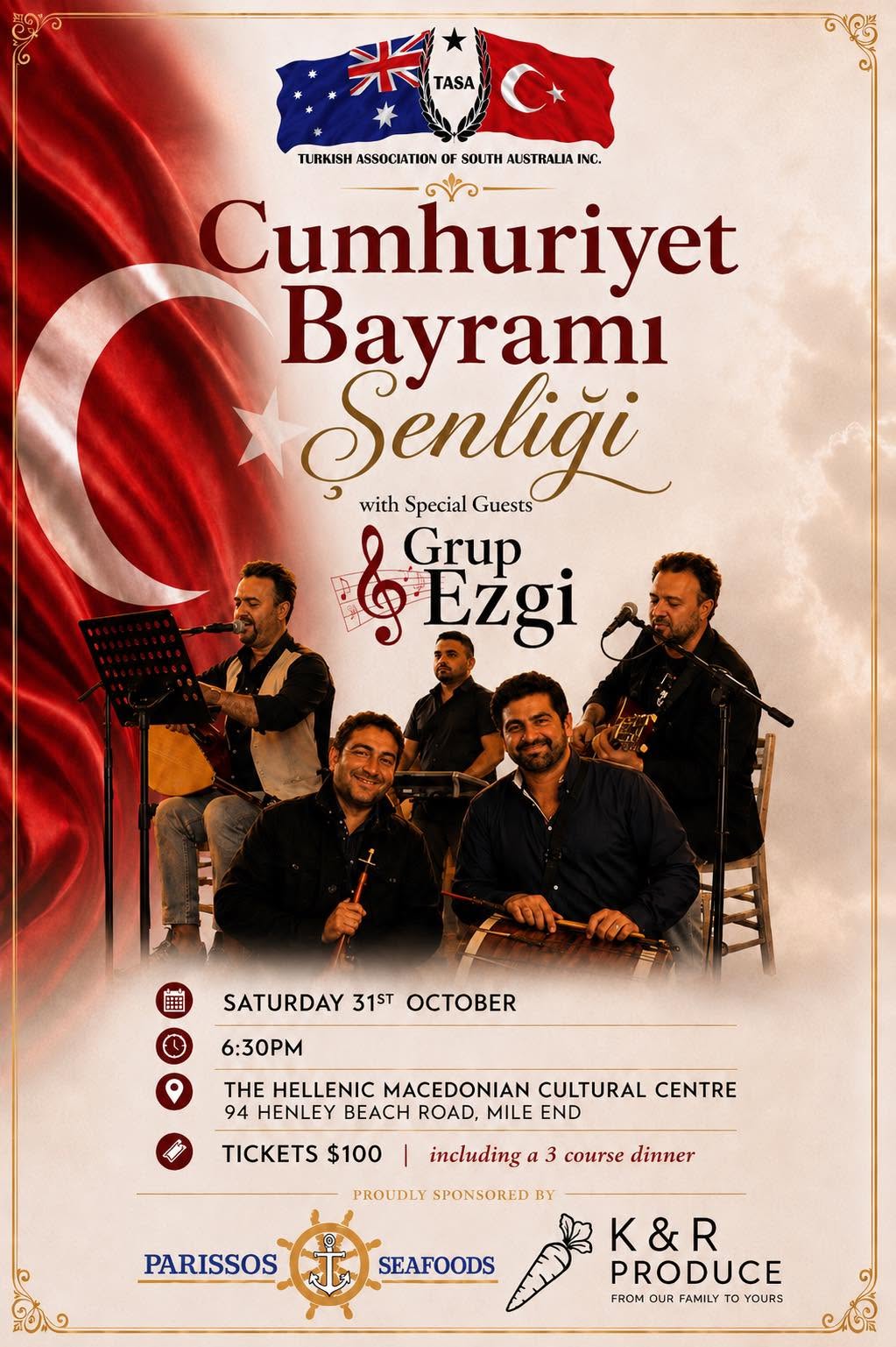 TASA Turkish Republic Day Gala Poster Adelaide